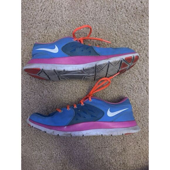 Nike Training Flex TR2 Women's Athletic Running Shoes Pink / Lavender Size 8 - Picture 6 of 8